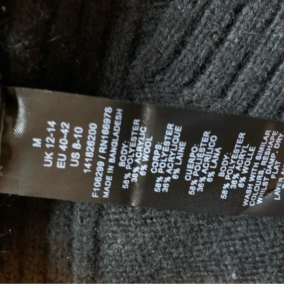 ASOS essential charcoal gray black V-neck cardigan from ASOS DESIGN - Picture 5 of 5